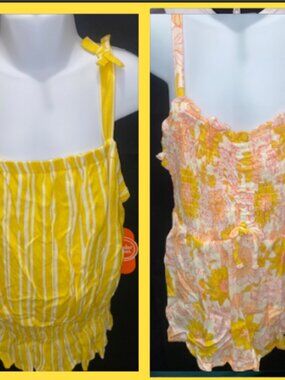 "WONDER NATION" Girls 2ct Shirt Bundle Set Size: Large